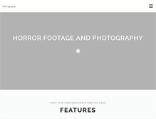 Tablet Screenshot of horrorgraphy.com